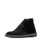 Clarks Men's Bushacre 2 Chukka Boot, Black Suede, 10 UK