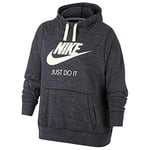 Nike Womens' Nike Sportswear Gym VNTG Hoodie Plus Sweatshirt, Anthracite/Sail, Size 2X