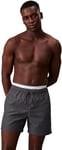 Calvin Klein Men's Medium Double Waistband Mid Length Swim Shorts, Grey (Iron Gate), XXL