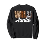 Wild Auntie Zoo Born Two be Wild B-day Safari Jungle Animal Sweatshirt