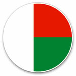 2 x Vinyl Stickers 25cm - Madagascar Flag Map Cool Gift #9058