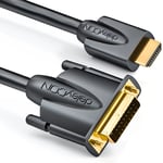 1M Câble Hdmi Vers Dvi - Connecteur Hdmi À Pr Dvi 24+1 - Hdtv 1080P Full Hd 1920X1080 - Contacts Plaqués Or - Tv Beamer Pc - Noir[X4327]