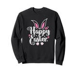 Happy Easter Easter bunny colorful Easter Eggs Sweatshirt