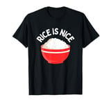 Cool Rice Design For Men Women White Food Cooker Rice Lover T-Shirt