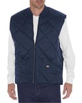 Dickies Men's Diamond Quilted Nylon Vest, Blue (Dark Navy), L UK