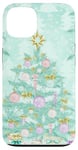 iPhone 13 Pastel Green Mint Christmas Tree Ornaments Decoration Winter Case