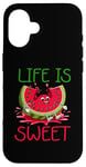 iPhone 16 Melon Summer Fruit Watermelon Lover Fresh Cool Joke Case