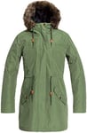 Roxy Amy 3in1-Veste Femme Veste 3 en 1 imperméable, Bronze Green, FR (Taille Fabricant : XL)