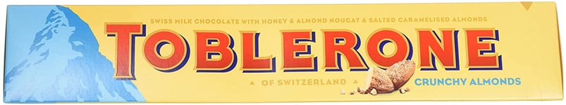 Toblerone Crunchy Almonds Chocolate Bar, 360g