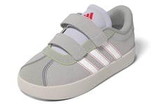 adidas Mixte bébé VL Court 3.0 Shoes Chaussures, Dash Grey FTWR White Lime Burst, 20 EU