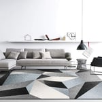 ABTSICA Zone Moderne Tapis, Lavable en Machine ANTIDÉRAPANTS Sol Tapis Canapé Grand Espace Accueil Table Basse Chevet Paillasson Cuisine Tapis Home Decor Runner Tapis pour Living Room,A,80 * 160cm