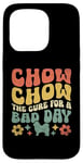 Coque pour iPhone 15 Pro Chow Chow The Cure For A Bad Day Chow Chows Chien