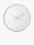 Thomas Kent Nordic Roman Numeral Analogue Wall Clock, 53cm