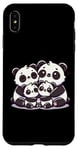 Coque pour iPhone XS Max Mère et père aimant de la famille Panda avec deux enfants