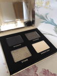 Iconic Eyeshadow Make Up Compact Palette Deep And Stormy 4 Shades Smokey Eye