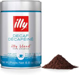 Illy Decaf Ground Coffee - 250g (Pack of 3) DAMAGED TINS