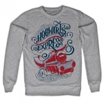 Hybris All Aboard The Hogwarts Express Sweatshirt (Heather-Grey,L)