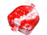 Magic Pop Sensory Toy Magic Pop It Push Bubble Wallet White-Red Standard