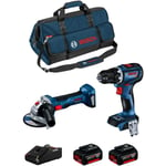 Bosch - Kit BK2019BAG (gsr 18V-90 c gws 18V-7 2 x 5,0 Ah GAL18V-40 hdbag)