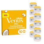 Venus - Gillette Venus Pro ComfortGlide Coconut  Olay Razor Blades - Yellow/White - 10 pcs