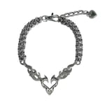 Koreanskt mode Punk Hollow Flame Heart Pendant Halsband för män Kvinnor Minimalistisk Rock Choker Halsband Cool Y2k smycken