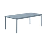 Muuto Linear Steel Table bord 200x75 cm Pale blue