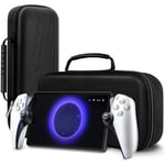 ivoler Case for PlayStation 5 Portal Remote Player, PS5 Console Hold accessories Portable Traveler Deluxe Carrying-All Protective Hard Storage protection Bag - Black