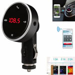 Nouveau transmetteur FM de voiture Bluetooth sans fil LCD MP3 USB +...