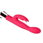 Loving Joy 10 Function Slim Silicone Rabbit Vibrator Pink