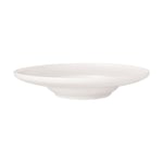 Villeroy & Boch – Afina assiette creuse en porcelaine Premium, assiette pour les nouilles et les pâtes, Made in Germany, résistant au lave-vaisselle et au four à micro-ondes, empilable, blanc