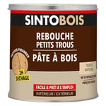 Pâte à bois rebouche petits trous Sintobois bois clair 500g