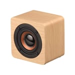 SATIOK Wooden Mini Wireless Bluetooth Speaker, 3W Small Subwoofer Portable Audio with Extra Bass, with 1200mAh Rechargeable Battery 6-Hour Playtime, for Home Outdoors Travel