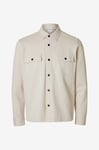 Selected HOMME - Overshirt slhJackie Sweat Jacket - Beige