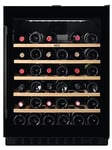 AEG 5000 Series Built-In Wine Cabinet, AWUS052B5B, 82 cm, 145 L Capacity, Under Counter Wine Cooler With Extendable Wooden Shelves, Integrated Wine Fridge, LED Display