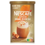 Nescafé Cappuccino Caramel Beurre Salé, Café Soluble, Boîte 261g