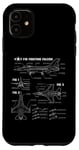 Coque pour iPhone 11 Avion de l'armée de l'air américaine F16 Falcon plans