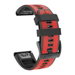 Armband för Garmin Fenix 6x, Lättmonterade Mjuka Silikonband Ersättning för Fenix 7x/fenix 6x Pro/fenix 5x/fenix 5x Plus/descent Mk2