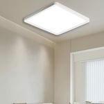 Lot de 2 éClairage De Plafond Modernes 3000k-6000k RéGlable Luminaire Pour Salle à Manger,Cuisine, Chambre, Couloir, Bureau (Noir)