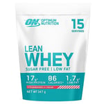 Optimum Nutrition Lean Whey Protein Powder, Low Fat, Sugar Free Diet Protein Powder with Vitamins and Minerals for Muscle Gain and Recovery, Strawberries & Cream flavour, 15 Servings, 347 g