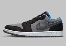 Air Jordan 1 Low SE UK 9 EUR 44 LT Smoke Grey University Blue DM4657 004