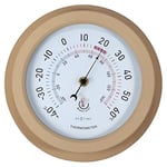 NeXtime Thermomètre extérieur - Ø22CM - Métal - Marron Lily