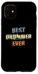 Coque pour iPhone 11 Batterie pour groupe de musique Best Drummer