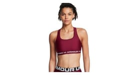 Brassiere under armour crossback mid rouge femme