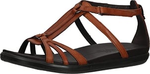 ECCO Women's SIMPIL Sandal, Cognac, 3.5 UK