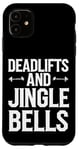 iPhone 11 Funny Deadlifts and Jingle Bells Santa Claus Gym Fitness Pun Case