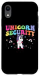 Coque pour iPhone XR Unicorn Security Costume to protect Mom Sister Bday Princess