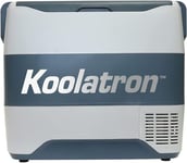 Koolatron Fridge Freezer Electric Cool Box 50L Cooler Box Portable 12v Camping Car Fridge Refrigerator For Campervan Perfect for Road Trips Picnics Travel Compressor Cooling,Range -22 to 10°C Grey