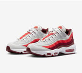 NIKE SPORSWEAR AIR MAX 95 PHOTON DUST WHITE DARK PONY PICANTE RED UK 9