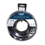 EDM Flat Hose Reel Black 2 x 1 mm 25 m (Audio)