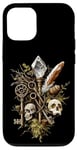 iPhone 12/12 Pro Crystal skull and key motif - Goblincore Case